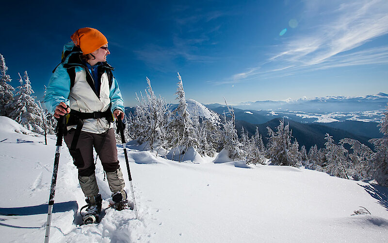 Schneeschuhwandern im Bayerischen Wald